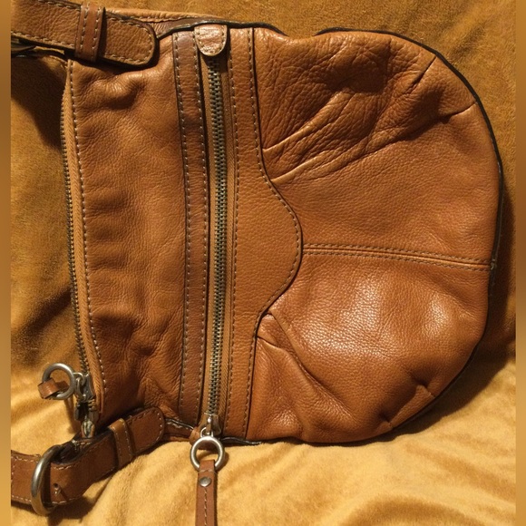 Fossil Pebbled Leather Crossbody Shoulder Handbag - Picture 6 of 9